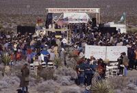 Anti-nuclear test rally in Mercury, Nevada,Time; February 5, 1987