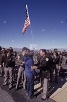 Anti-nuclear test rally in Mercury, Nevada,Time; February 5, 1987