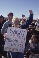 Anti-nuclear test rally in Mercury, Nevada,Time; February 5, 1987