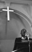 Martin Luther King, Jr. at pulpit