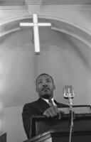 Martin Luther King, Jr. at pulpit