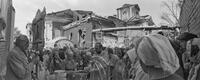 Photograph of an outdoor religious service