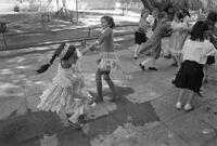 Photograph of children dancing