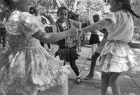 Photograph of children dancing