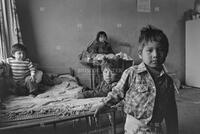 Photograph of children on the Rosebud Reservation