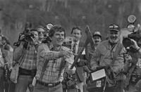 Photograph of Gary Hart at a campaign event