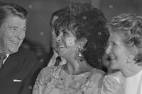 Photograph of Ronald Reagan and Elizabeth Taylor
