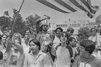 Photograph of an anti-Iran protest, 1980