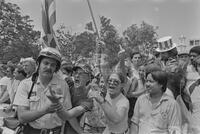 Photograph of an anti-Iran protest, 1980