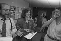 Photograph of Linda Wertheimer, Robert Siegel and Scott Simon