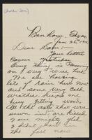 Letter from Tom Rayburn to Sam Rayburn, January 1916