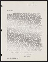 Transcript of a letter from Sam Rayburn's Mother, November 1915