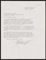 Correspondence between constituent Agosto and Congressman Jack Brooks