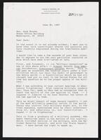 Letter from constituent Brown to Congressman Jack Brooks, July 20, 1987