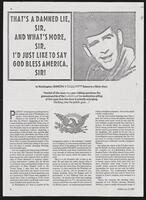 Photocopied article regarding Lt. Col. Oliver North's behavior during the Iran-Contra hearings, July 15, 1987