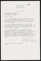 Letter from constituent Looney to Congressman Jack Brooks, July 13, 1987