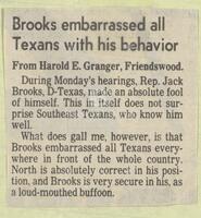 Newspaper clipping from the Houston Chronicle regarding North hearing, July 18, 1987