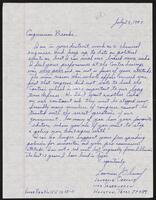Letter from constituent Obenauf to Congressman Jack Brooks, July 23, 1987