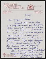 Letter from Constituent Pinard to Congressman Jack Brooks, July 23, 1987