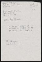 Letter from constituent Seymour to Congressman Jack Brooks, July 13, 1987
