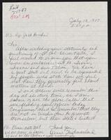 Letter from constituent Hestmovlan to Congressman Jack Brooks, July 13, 1987