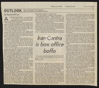 Newspaper clipping of opinion piece on Iran-Contra, July 13, 1987