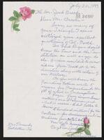 Letter from constituent Bourke-Wilson to Congressman Jack Brooks, July 20, 1987