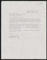 Letter from constituent King to Congressman Jack Brooks, July 20, 1987