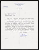 Letter from District Judge Seals to Congressman Jack Brooks, July 20, 1987