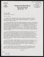 Letter from Congressman Jack Brooks to constituent Taylor, April 20, 1987