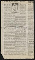 Article clipping from the Beaumont Enterprise sent from Congressman Charles B. Rangel, entitled ¥Report needs bipartisanship,¥ July 30, 1987