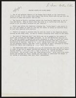 Document written by Congressman Jack Brooks entitled ¥Thinking Points on Oliver North,¥ October 28, 1987