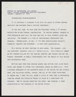 Remarks of Congressman Jack Brooks, February 17, 1970