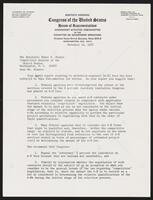 Letter from Brooks to Comptroller General, The Honorable Elmer B. Staats, November 16, 1967