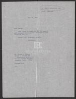 Letter correspondence between Congressman Jack Brooks and George L. Ingram.