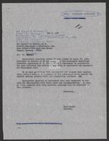 Letter from Congressman Jack Brooks to Robert A. Krieger and Krieger's correspondence to three other congressmen.