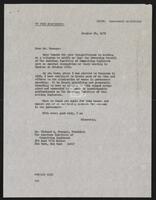 Correspondence between Richard Q. Praeger and Congressman Jack Brooks