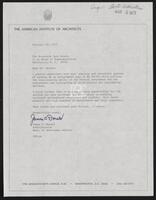 Letter to Congressman Jack Brooks from James C. Donald, February 28, 1973