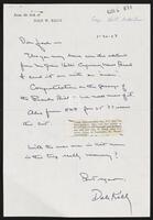 Handwritten letter to Congressman Jack Brooks from Dale W. Kelly, January 25, 1973