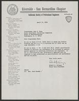 Letter to Congressman John E. Moss from Robert A. Krieger, April 17, 1970