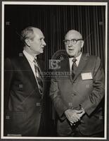 Photograph of Congressman Jack Brooks and Nat Turner at the 1971 American Institute of Architects Reception, March 3, 1971