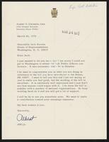 Letter to Congressman Jack Brooks from Albert S. Goleman, March 22, 1972