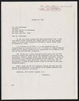 Letter from Congressman Jack Brooks to Carl Heimberger, October 27, 1972