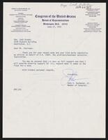 Congressional correspondence, June 21, 1972