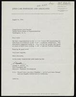 Letter to Congressman Jack Brooks from Claude E. Hooten, Jr., August 15, 1972