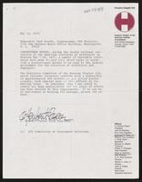 Letter to Congressman Jack Brooks from Herbert Paseur, May 29, 1972