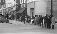 John Lewis and Hosea Williams lead marchers through downtown Selma on Bloody Sunday