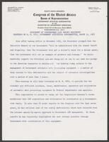 Statement of Congressman Jack Brooks, March 30, 1965