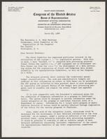 Correspondence from Congressman Jack Brooks to the Honorable A.S. Mike Monroney, March 25, 1966