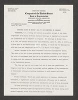 Congressional Press Release, April 18, 1969